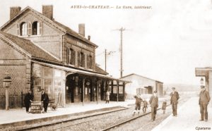 Station van Auxi-le-Château waar de T.E.M. Nr 6 kwam vast te zitten.