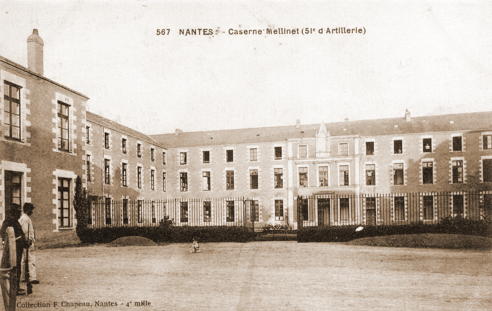 Caserne Mellinet van het 5de Franse Artillerieregiment te Nantes.