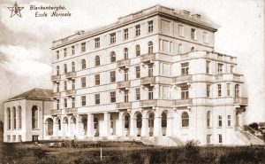 Gebouw van de Rijksnormaalschool te Blankenberge waar het HMR 63 werd in ondergebracht.